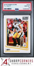 2018 PANINI SCORE #273 T.J. WATT STEELERS  PSA 10