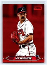 2024 Topps Stadium Club Red Foil Spencer Strider #25 Atlanta Braves