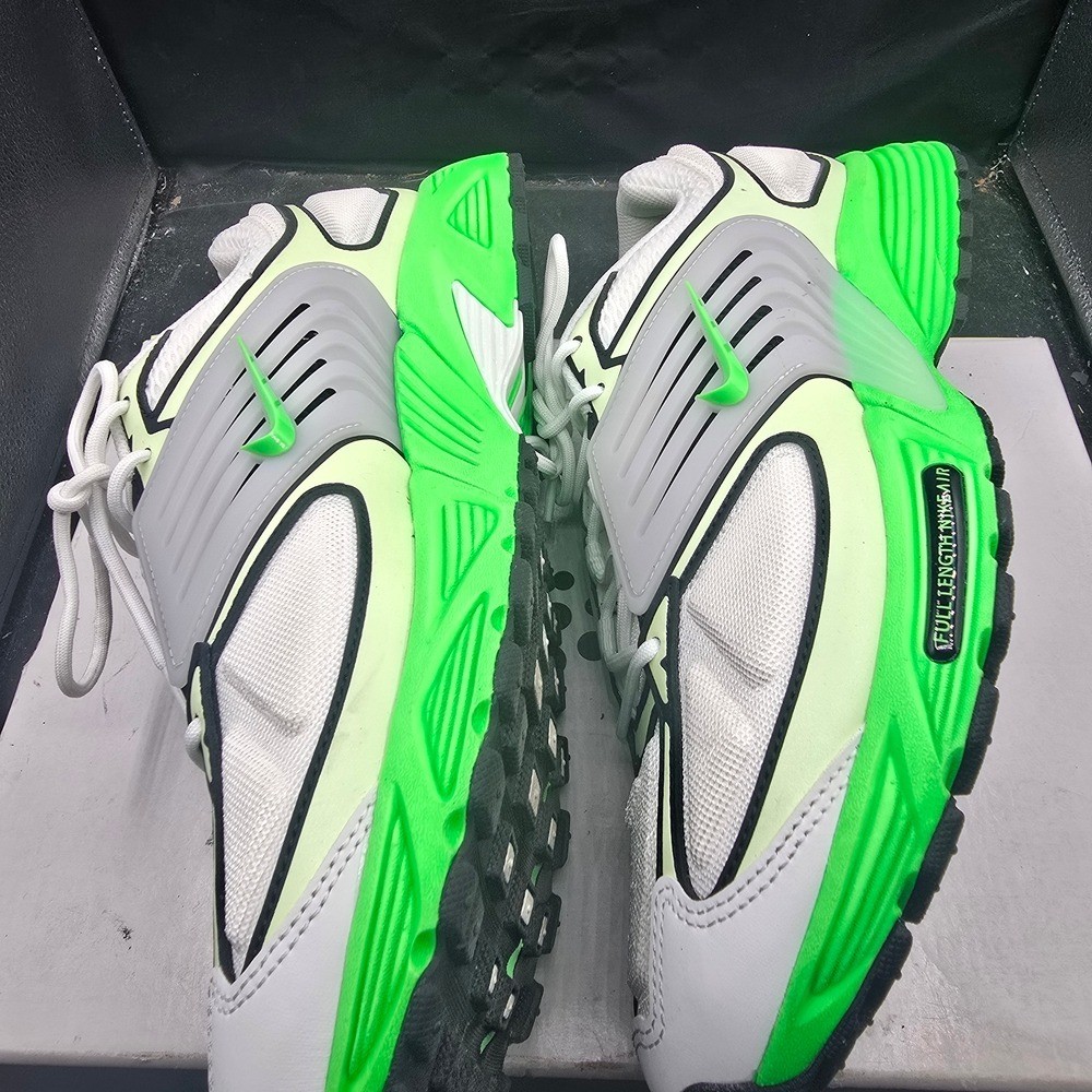 White and Green Athletic Sneakers thumbnail 5