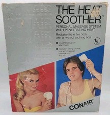 Conair Heat Soother Massager DH30 4 Attachments/Settings VTG 1980's Tested-Works