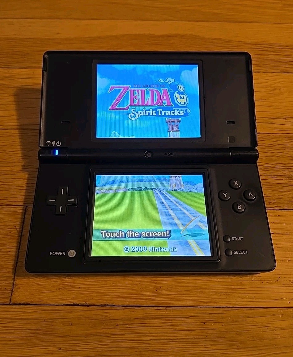 Nintendo DSi Black Handheld System Zelda Lego Plants Vs Zombies