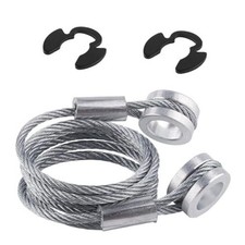 Hood Control Cable with 2 Circlips, 28.35in Hood Release Latch Cable