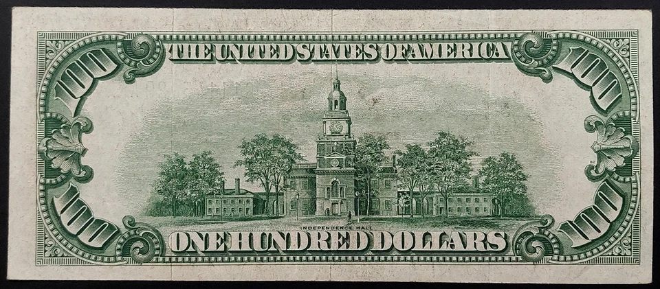 1934 D $100 Federal Reserve Note, Chicago! No pinholes! Fr# 2156 G. - Image 4 of 4