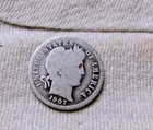 1907 P SILVER BARBER DIME
