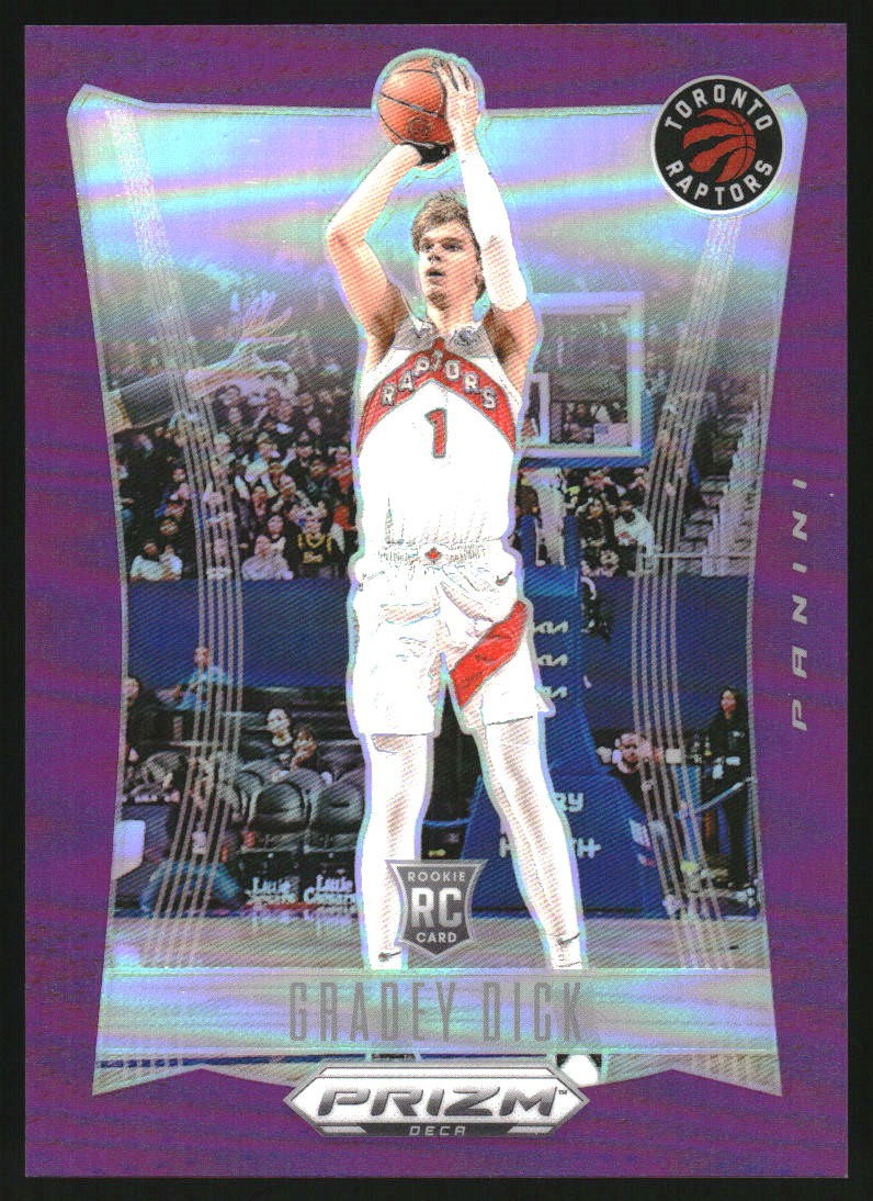 2023-24 Panini Prizm Deca Prizms Purple #160 Gradey Dick RC Rookie /99