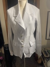 St. John Knit Tailored Jacket   Size 12   Light Gray   Sewn by Hand
