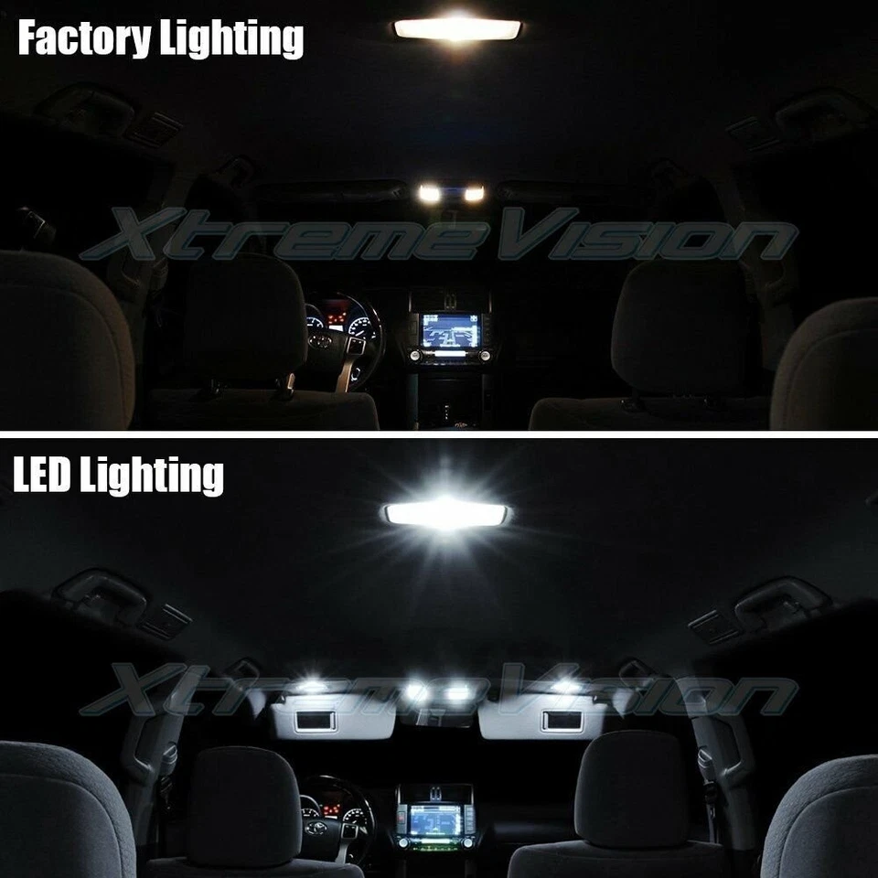 LED interior XtremeVision para Infiniti FX35 FX50 2009-2014 (12 PIEZAS) blanco puro Foto 3 de 4