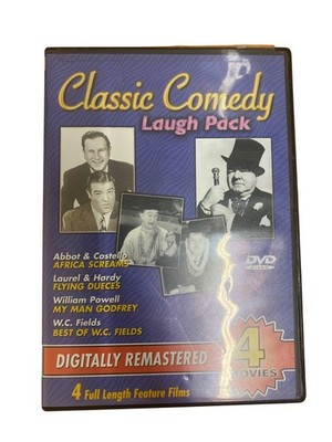 Classic Comedy Laugh Pack DVD Collection Digitally Remastered 4 Full Length Feat