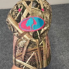 Mossy Oak Hat Womens Osfm Camo Pink Blue Logo Adjustable Outdoor Hunting Cap Mossy Oak Hat Womens Osfm Camo Pink Blue Logo Adjustable Outdoor Hunting Cap