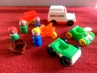 Vintage Fisher Price  Little People Cars & People