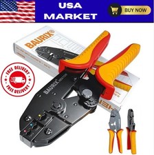 Battery Cable Lug Crimping Tool Kit for AWG 20-10, Electrical Lug Crimper