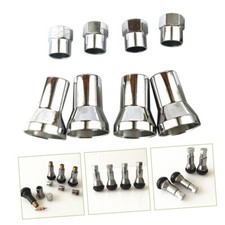 4 Set Valves Stem Sleeves Tire Pressure Caps Tr413ac Decoration Aluminum Car New