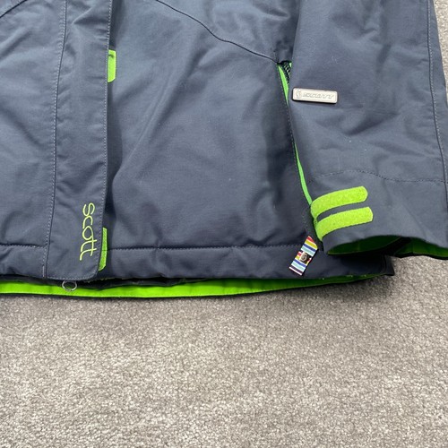 Scott Women's Outwear Full Zip Up Hooded Ski Snowboard Jacket Size 0 Dark Gray - Picture 3 of 11