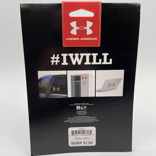Under Armour 6 Zoll Vinyl Aufkleber Ridge Reaper UDE1211 - weiß Auto LKW Schließfach - Bild 2 von 3