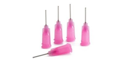 Nordson EFD 7018178 Dispensing Tip, 20 Gauge, Pink, 1/2'', 50/Bag