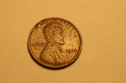 1928 P Lincoln Cent AU
