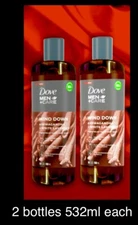 2pk Dove Men+Care Natural Body Wash Ashwagandha & White Lavender 532ml/18oz Each