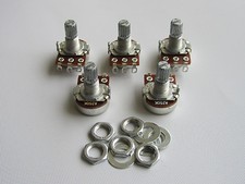 5x Audio 250K Guitar Mini Pots Short Split Shaft Potentiometers A250K