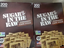 Sugar In The Raw Turbinado Cane Sugar 400 Packets.Exp.11/26