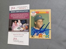 DWIGHT GOODEN 1987 Topps # 603 A/S autographed signed card N.Y. METS 87 JSA 