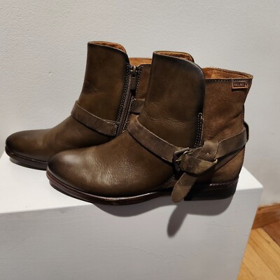 Pikolinos Boots Womens Leather Suede Ordino Casual Ankle Boots EU 40  US 10-10.5