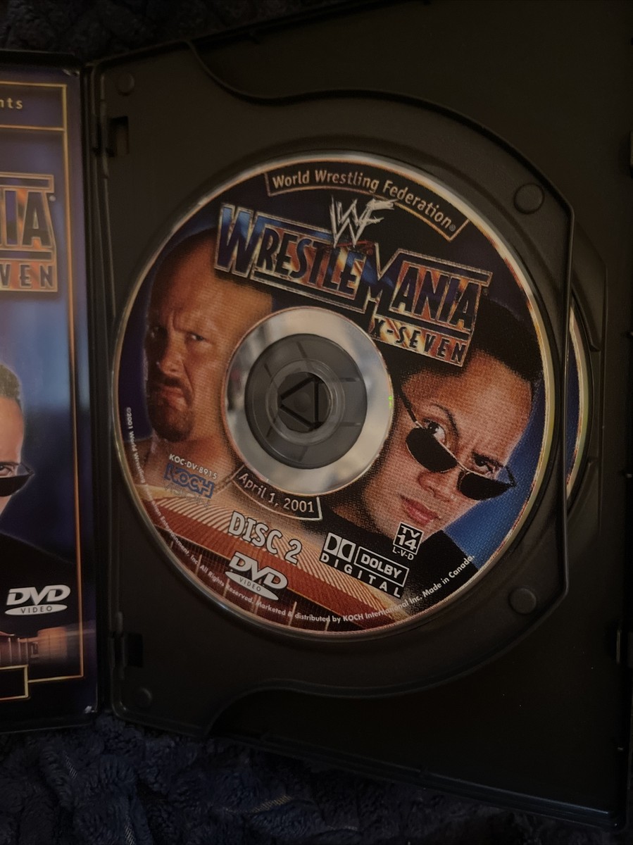 WWF WrestleMania X-Seven DVD 17 X-7 WWE Wrestling 2001 ECW
