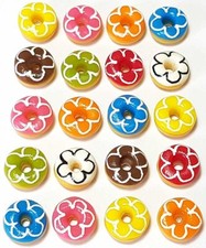 100 ciambelle assortite in miniatura casa delle bambole * set mini torte cibo dolci da forno bambola