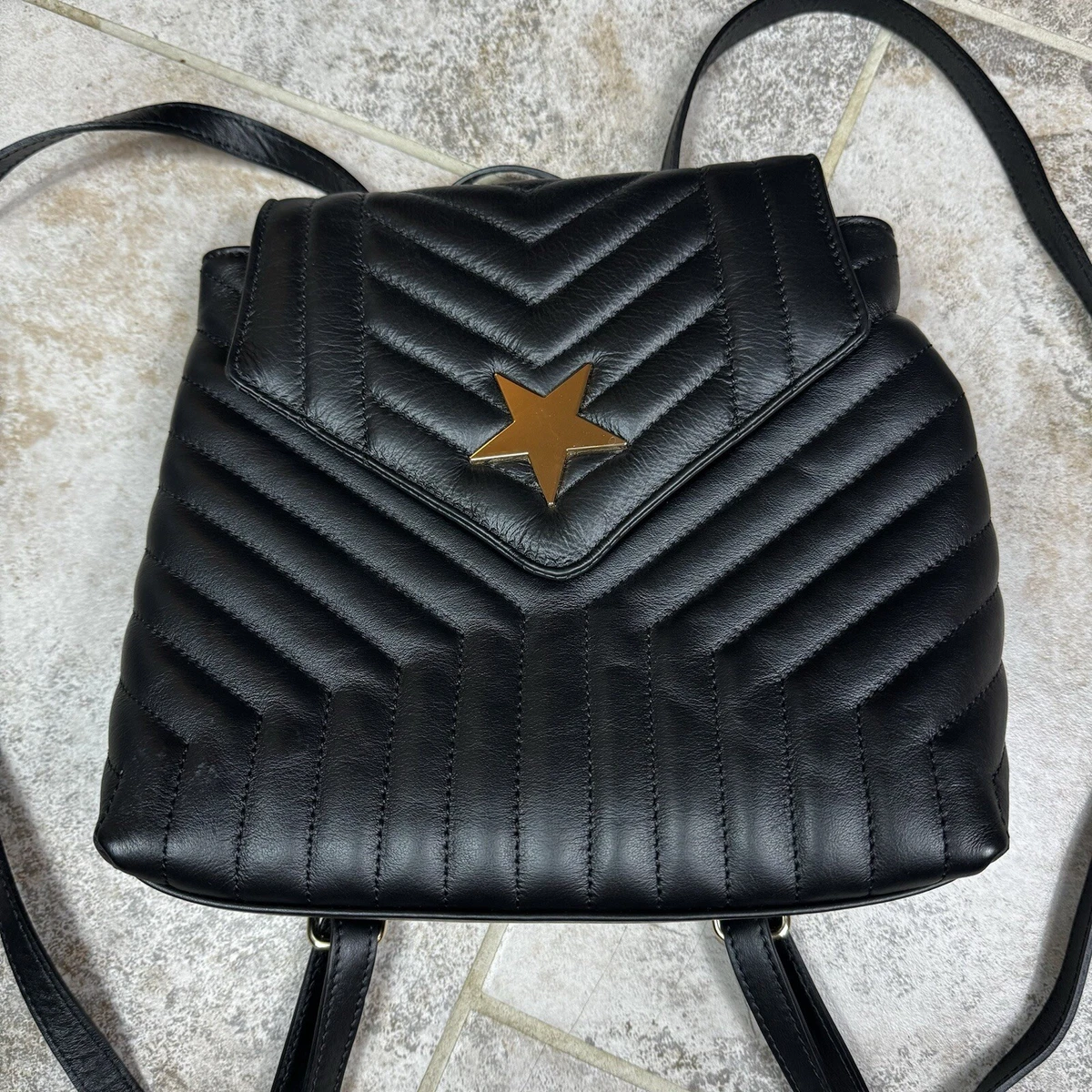 Borse In Pelle Made in Italy Leather Convertible Backpack Shoulder Bag Black Italian Leather Convertible Backpack in Black main image 3