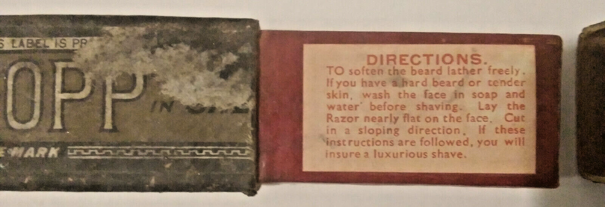 KROPP Straight Razor & Box Made and Ground in Sheffield, England