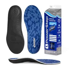 Powerstep Wide Fit Orthotic Supports Full Length Insoles Shoes Absorb Shock Pain