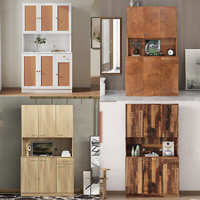 Cabinet Storage | Shelves Cabinet with Wardrobe Tall Kitchen Inch 70.87 Open One eBay