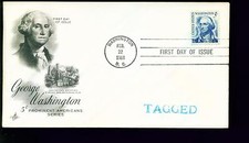 1966 FDC - Scott# 1283a TAGGED ISSUE - SCV$ 30.00  Art Craft Cachet UA