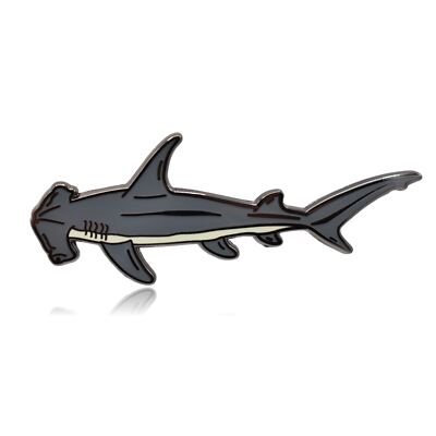 #ad Hammerhead Shark Hard Enamel Pin $5.00