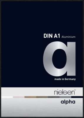 Nielsen Aluminium Bilderrahmen Alpha 59,4x84,1 cm eloxal schwarz matt