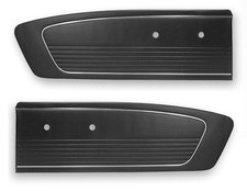 Mustang Door Panels Standard Vinyl Pair 1966 Black - Tmi