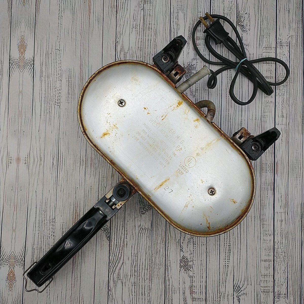 Palmer Electric Pizzelle Iron Italian Waffle Cookie Maker Model 1000 & Box USA eBay