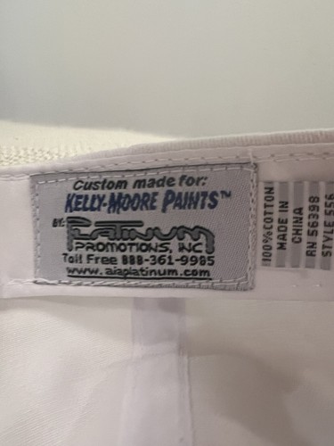 Kelly-Moore Paints Slideback Hat White OSFA The Painter's Paint Store - Picture 3 of 4