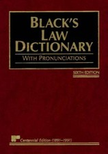 Blacks Law Dictionary with Pronunciations, 6t...