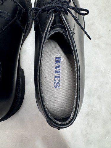 BATES Uniform Military Dress Shoe Black Leather Oxfords 00968 Mens Size 9B EUC - Picture 6 of 15