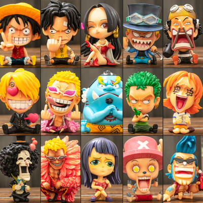 One Piece Figure Full Set Doll Ornament Geburtstagsgeschenk Zoro Sanji
