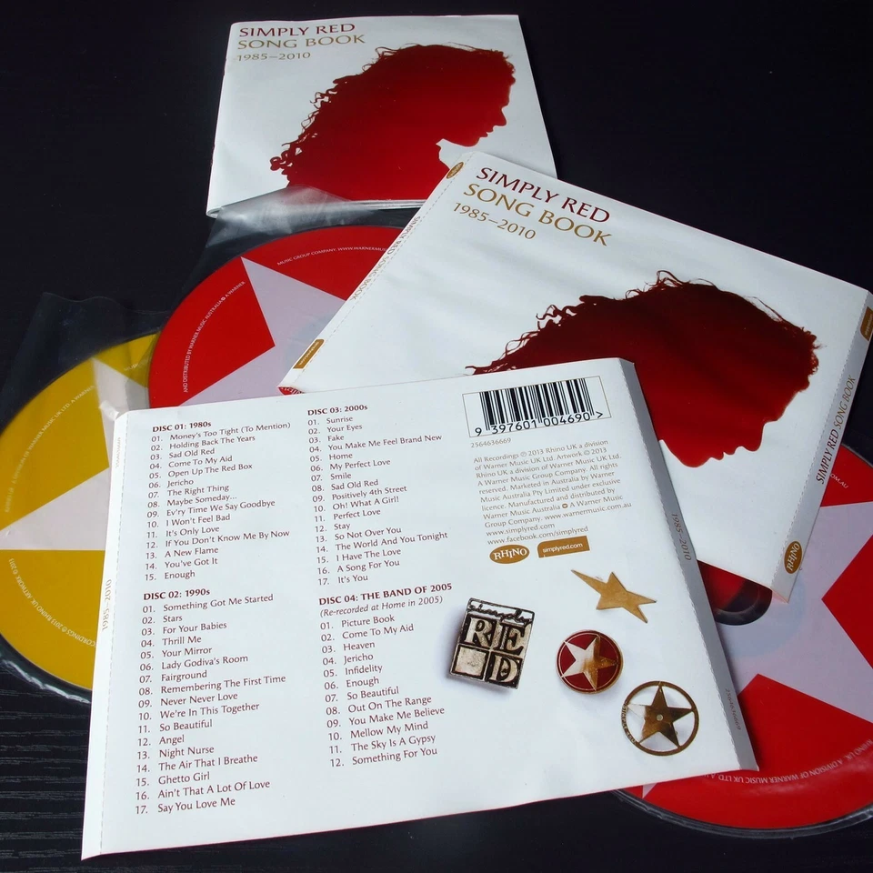 Simply Red: Song Book 1985-2010 AU 4xCD The Definitive Collection No Case #200* - Image 2 of 4
