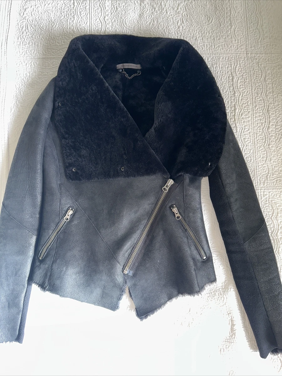 Scanlan theodore hotsell shearling jacket