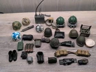VTG Lot of G.I. JOE Helmets Vest Boots Accessories For 1:6 Scale for 12" Figures
