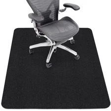 Office Chair Mat for Hardwood Floors, Under Desk Floor Protector, Rolling, PV...