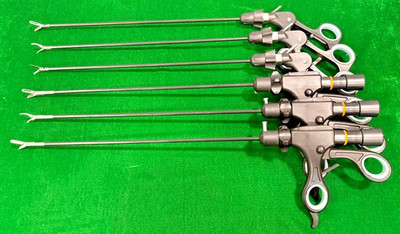 6pc Laparoscopic Monopolar/Bipolar Forceps 5mmx330mm Reusable Instruments