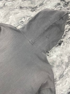 Vintage Stussy Garment Workgear Hoodie Faded 90s Men Size XL Gray