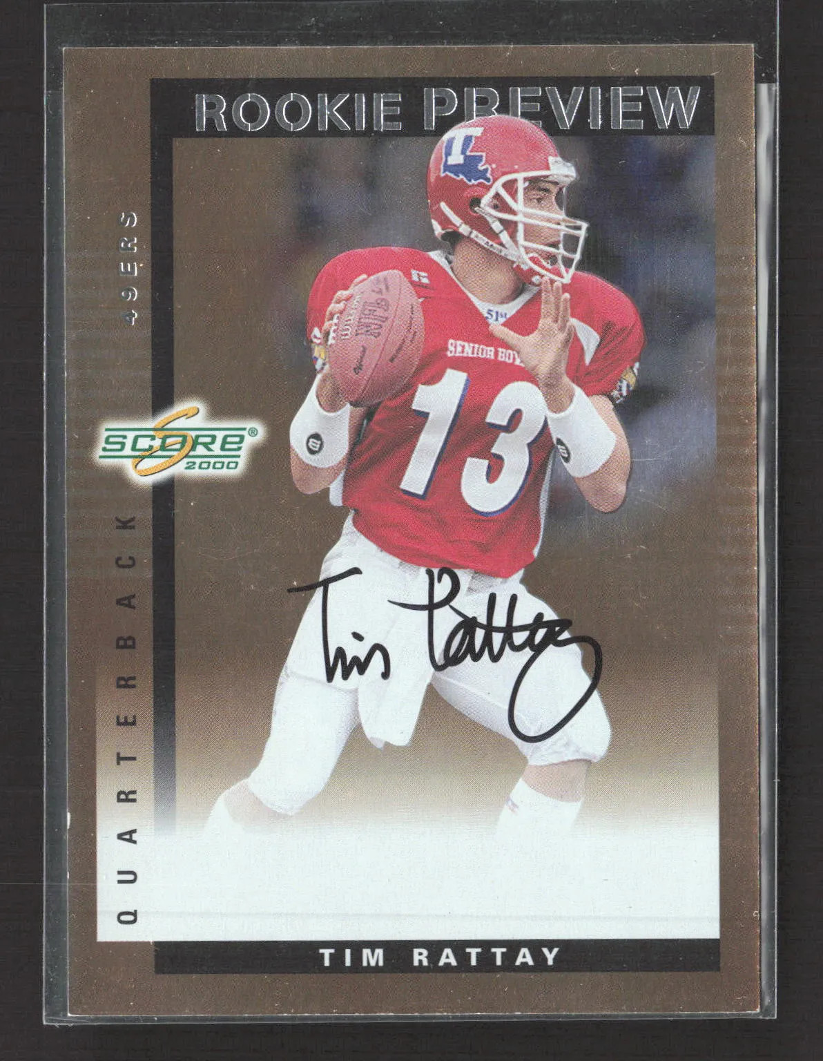 Tim Rattay Score Rookie Preview Autographs #SR34 Base