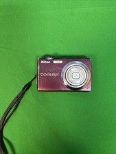 Nikon Coolpix S220 Digital Camera Plum 10MP 3X Optical Zoom UNTESTED NO CHARGER