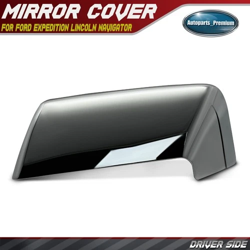 Left Driver Mirror Cover Cap Chrome for Ford Expedition 15-17 Lincoln Navigator