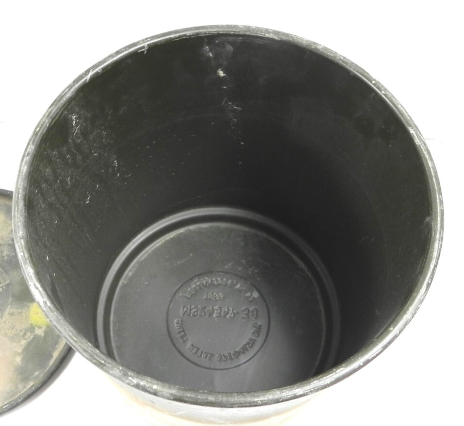 1950'S-60'S MILITARY REUSABLE DRUM CONTAINER ARMY GREEN OD #1 #MS